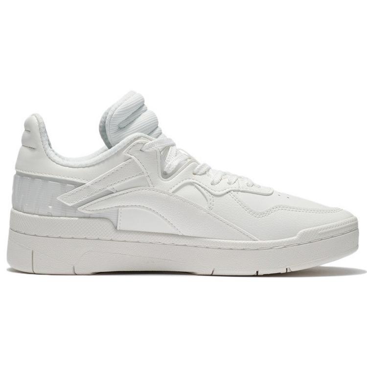 New LiNing Wave Superwave Lo Lightweight And Wear Resistant Low Top Skateboard Shoes Women's Snow White AGCS008-2