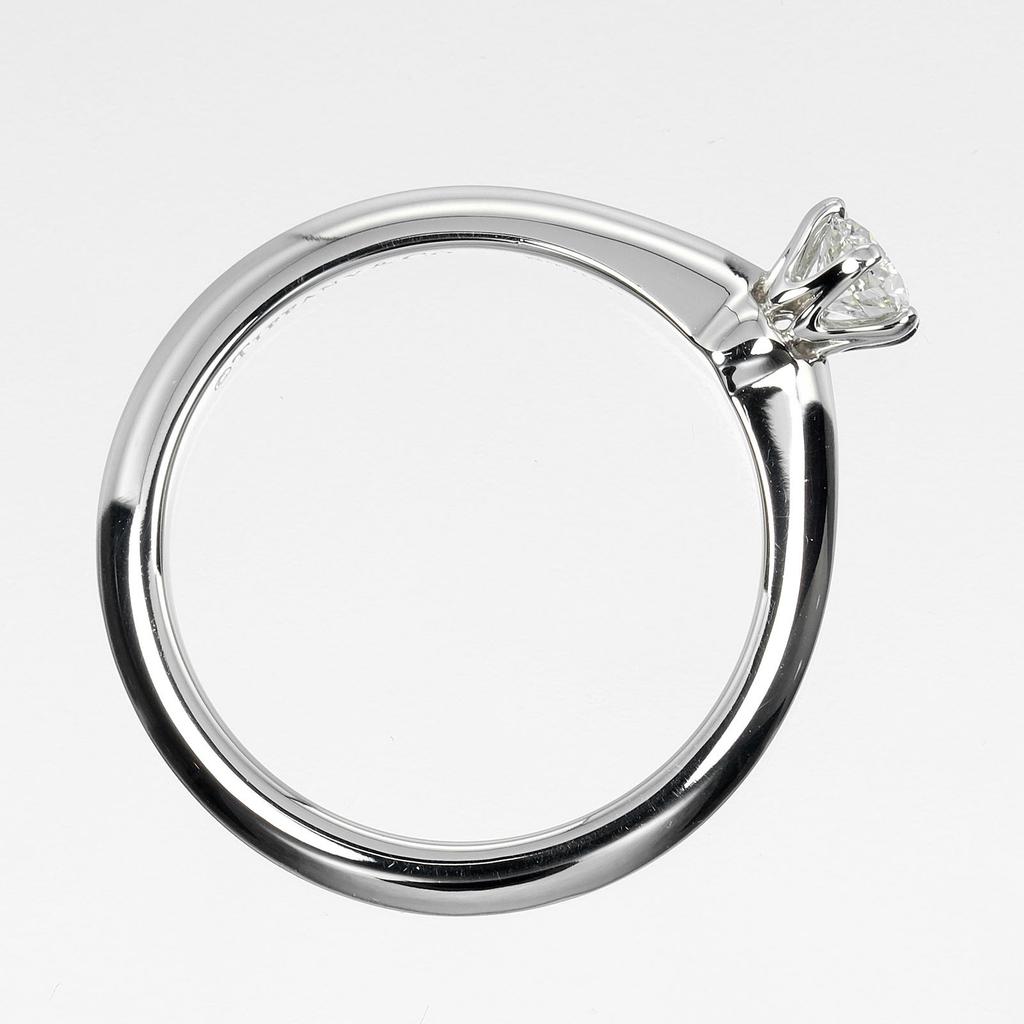 TIFFANY&Co. Solitaire Ring 0.23ct Pt950Platinum/diamond #5.8(US Size) 4.32g Women Used