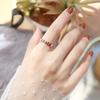 Korean Style Gold-Plated Titanium Steel Hollow Flower Ring for Women