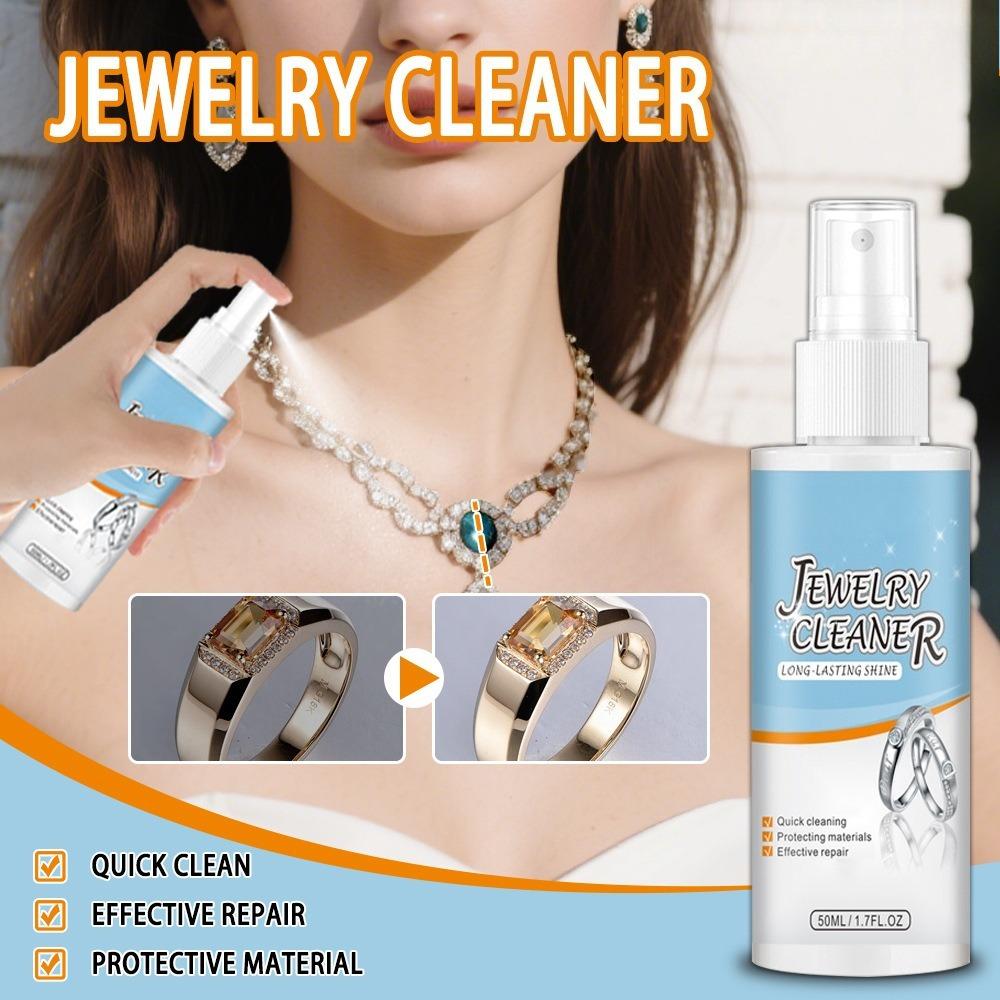 1 Bottle Jewelry Cleaning Spray Jewelry Cleaner Jewel-like Shiny Metal Surface Quick Repair and Protection
