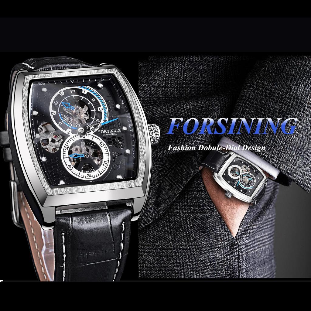 FORSINING 207-1 orologio meccanico automatico da uomo cinturino in pelle orologi