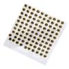 100PCS Fishing Lure Eyes DropShaped Fake Fish Eyes for Making Fishing Bait Gold 6MM