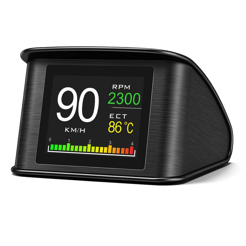P10 OBD2 HUD Car Head Up Display Digital Speedometer Tachometer Auto On-board Computer With Speed RPM Temperature Voltage Alarm