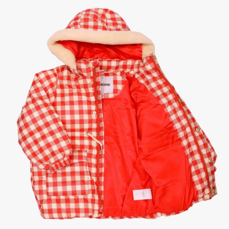 מעיל פוך כבד Mini Rodini טלאי Ritzratz משבצות 2571011042