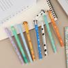 8Pcs Cartoon Animal Erasable Gel Pens 0.5Mm Colorful Ink Ballpoint Pens Smooth Writing For Office School Stationery Supplies