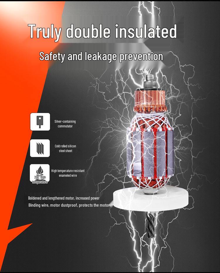 High-Power Electric Drill & Mixer for Concrete, Paint, and Cement