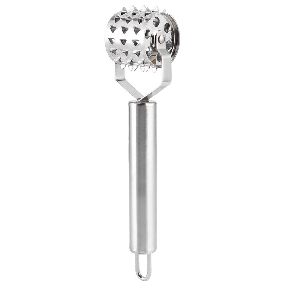 

Stainless Steel Meat Tenderizer Ergonomic Handle Strong Meat Roller Easy Clean Flatterner Steak Pounder Beef/Steak/Chicken/Pork