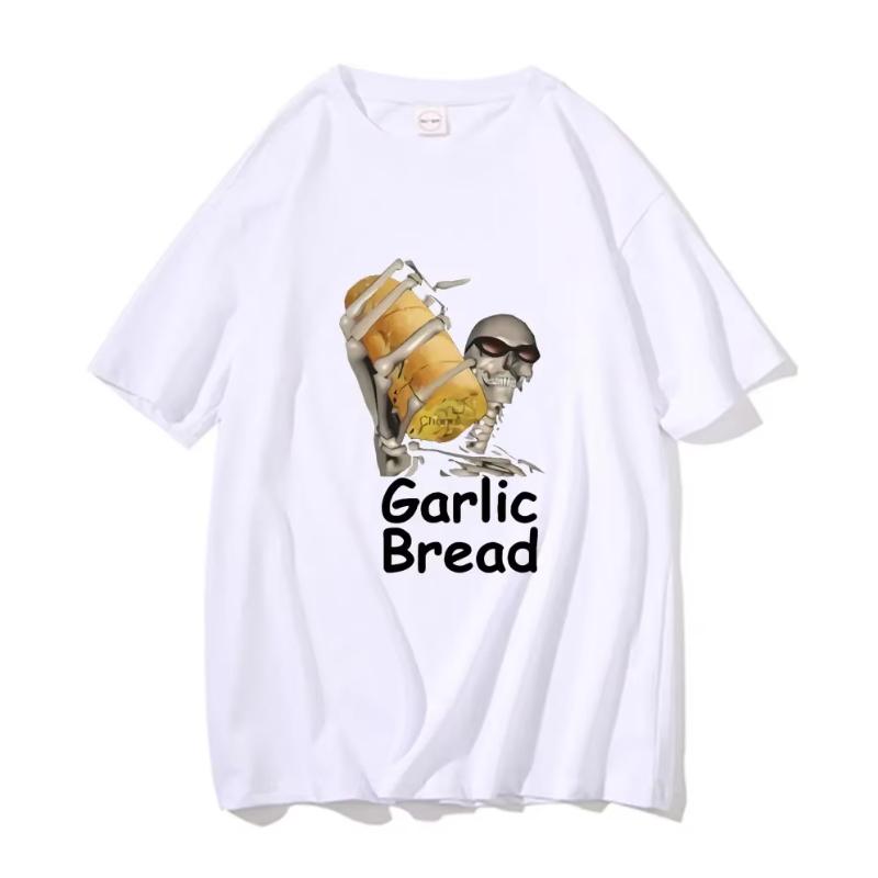 When Ur Mom Com HOM N Maek Hte Garlic Bread Unisex Women T Shirts Harajuku Graphic Vintage Best Trendy Unisex Casual Loose Tshirt