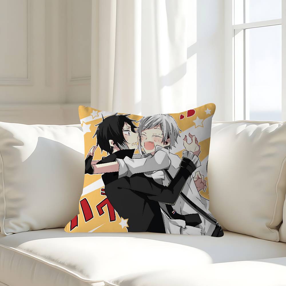 B-Bungo Stray Dogs Kissenbezug 30x50 Polyester Sofakissen Dekorative Wurfkissen Heimdekoration Kissenbezug