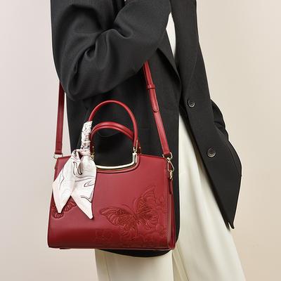 Sac à main tendance style chinois, Sac à main femme tendance grande capacité, Sac à épaule unique simple et élégant pour mères