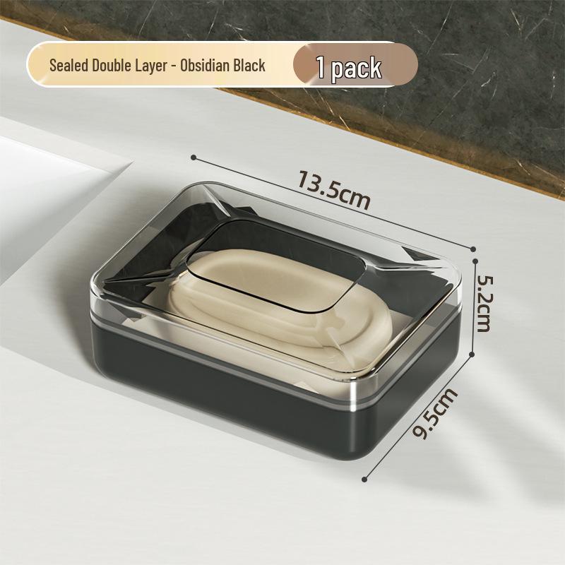 Przenośna, pyłoszczelna i wodoodporna mydelniczka z pokrywką odprowadzającą wodę do łazienki lub w podróży