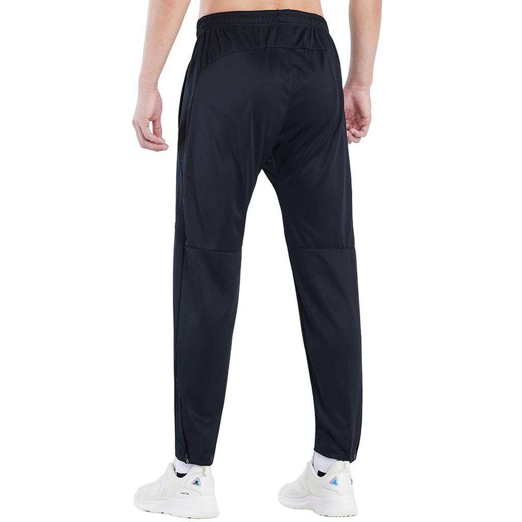 Kelme Men's Training Long Pants, Sports Sweatpants, Fitness Jogger Pants for Running (Black & Plus Velvet, Size M)