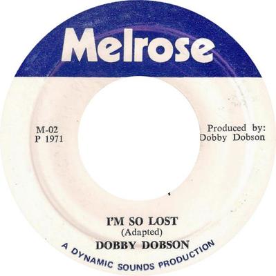 7inch Record DOBBY DOBSON  Lenore M02 Melrose 1971 Jamaica SoulFunk Used