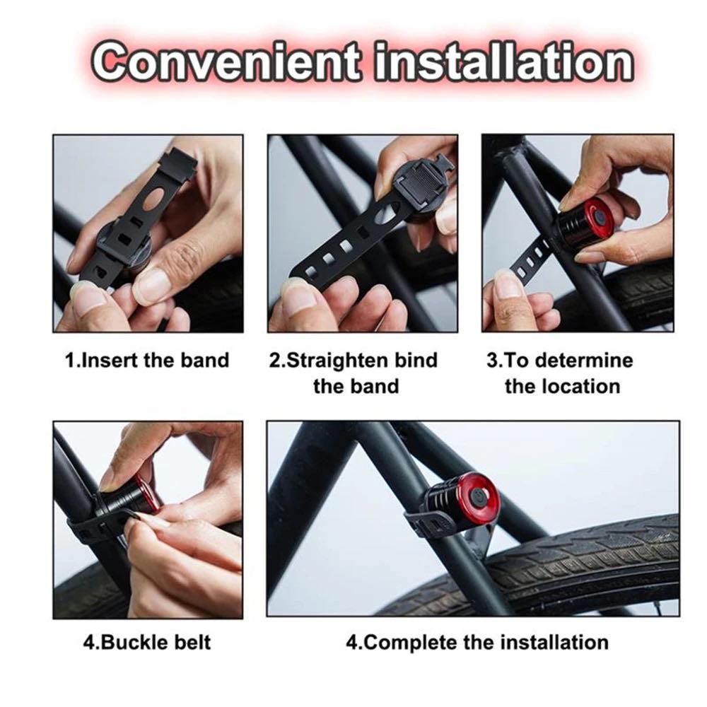 Bicycle Tail Light Bike Rear Light Flashlight for Bike Cycling Led Waterproof Bicycle Light Accessories for MTB Bike Accessories