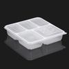 ZLIII Disposable 5-Compartment Takeout Containers with Lids