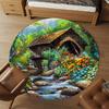 1PC bridge flowers Office Round Area Rug, Under Office Chairs Bedroom Living Room Home Decor, Carpet for Office -1110031