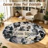 Round Rug Custom NameAyliva Pattern Non Slip Carpet Home Floor Decor
