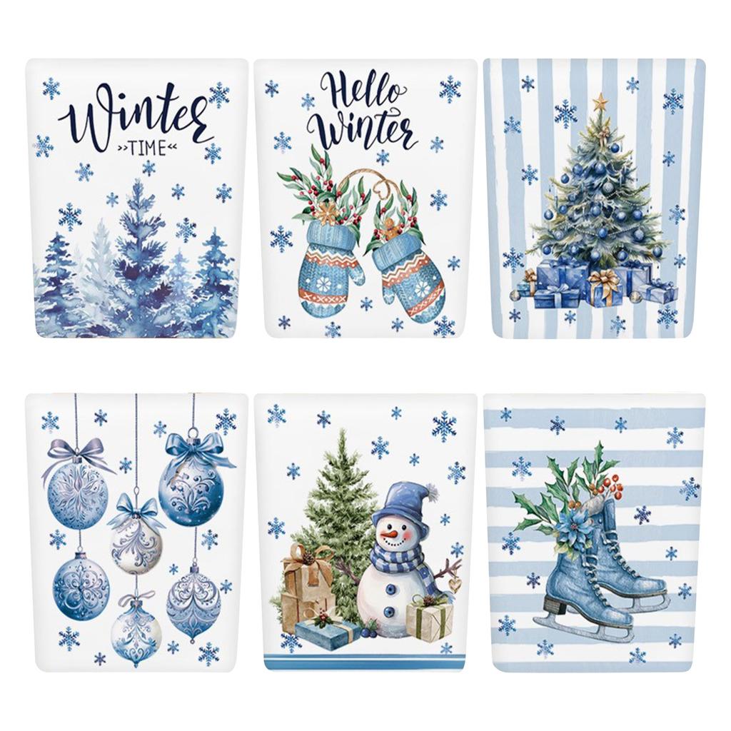 6pcs Christmas Chair Back Covers Gnome Chair Covers Xmas Dining Chair Covers For Home Kitchen Dining Room Decor,Not Elastic,19.6in*23.6in