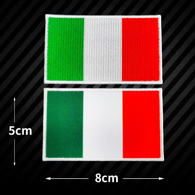 5 Stück Weltflagge Stickerei Stoffaufkleber Armband Klettverschluss DIY Aufnäher Stickerei Stoffaufkleber