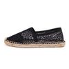 Ladies Fisherman Shoes One Pedal Women'S Casual Little White Shoes Hollow Canvas Shoes Hemp Bottom Straw Fisherman Shoes Wholesale