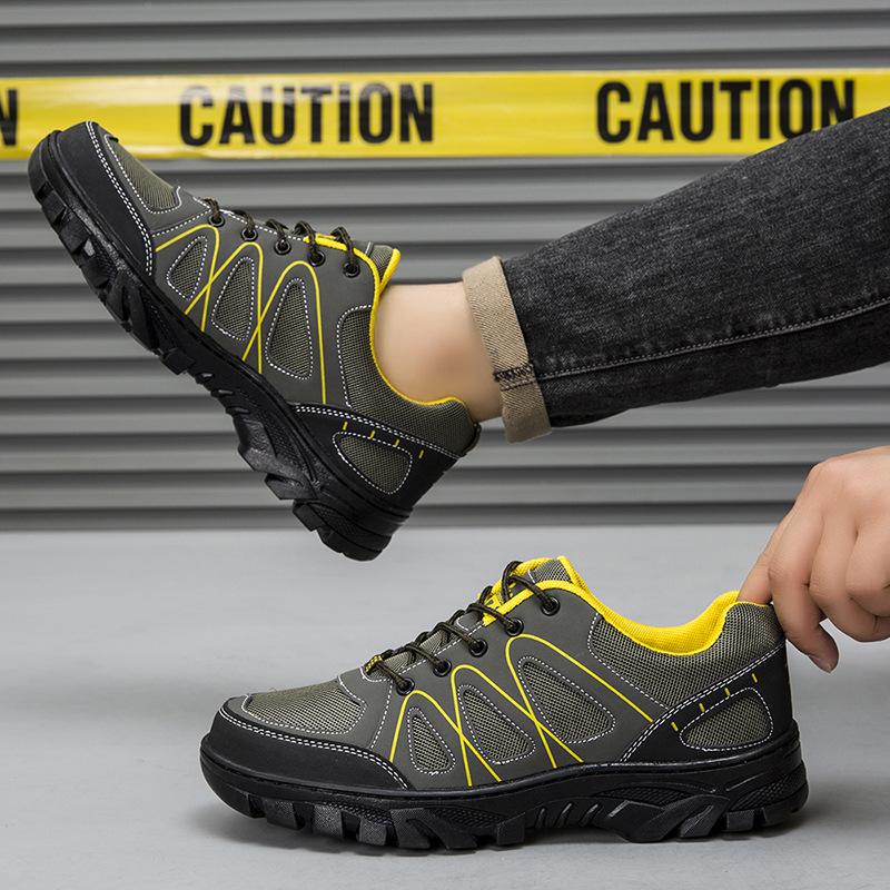 Hiking Shoes New Outdoor Round Head Flat Heel Labor Insurance Shoes Casual Warm Comfortable Hiking Shoes