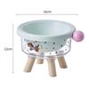 Stainless Steel Elevated Anti-Slip Double Pet Bowl with Cervical Protection