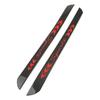4Pcs 58cm + 25.5cm Real Carbon Fiber Car Door Welcome Plate Sill Scuff Cover Panel Sticker
