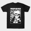 Aziatische Maat Katoenen Unisex T-shirt Print T-shirt Naruto T-shirt No-Cut Print Normale Pasvorm