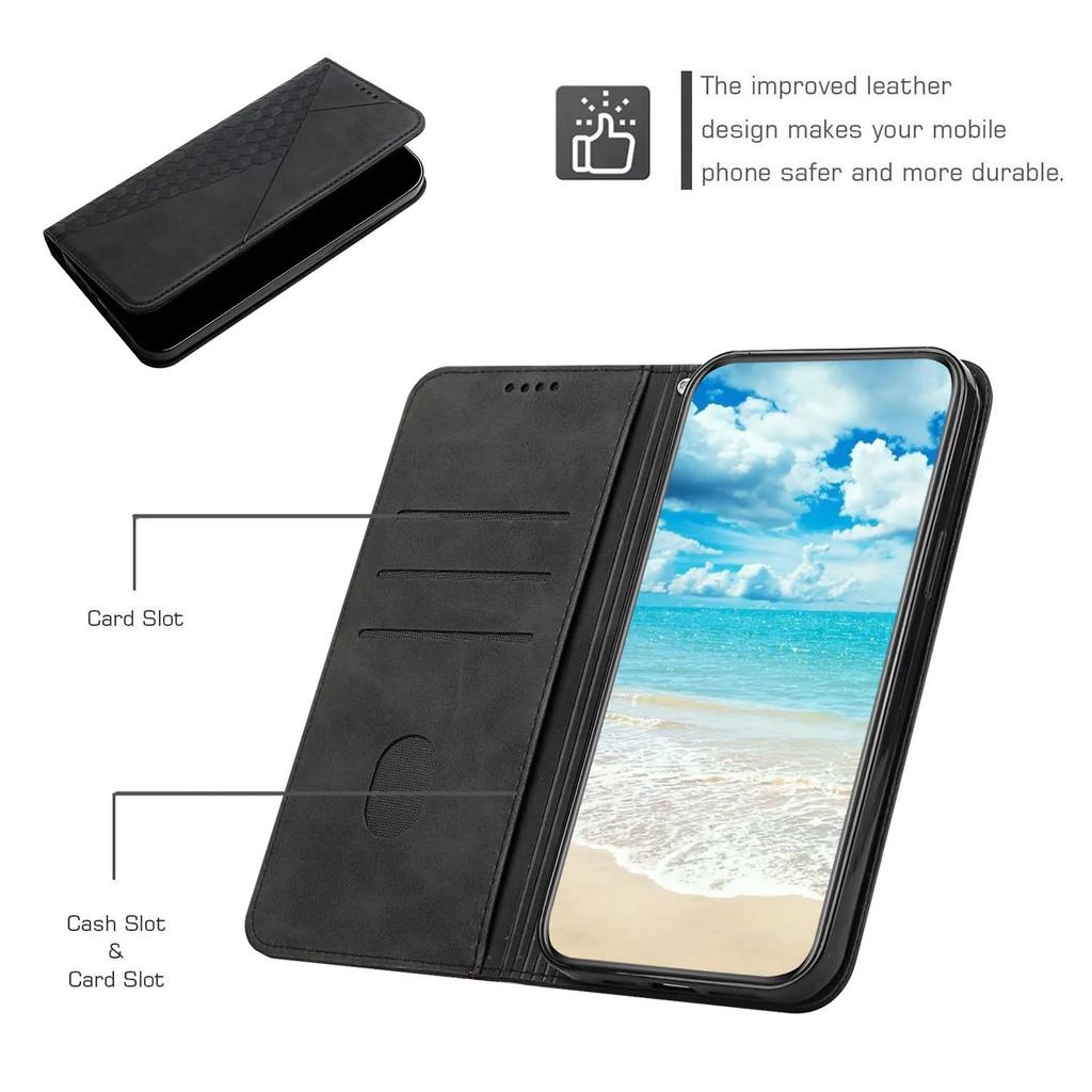 Magnetic Leather Case For iPhone 16 15 6 6S 7 8 Plus 10 X XR XS 11 Pro Max 12 mini 13 Pro Max 14 Plus SE Card Slot Book Cover