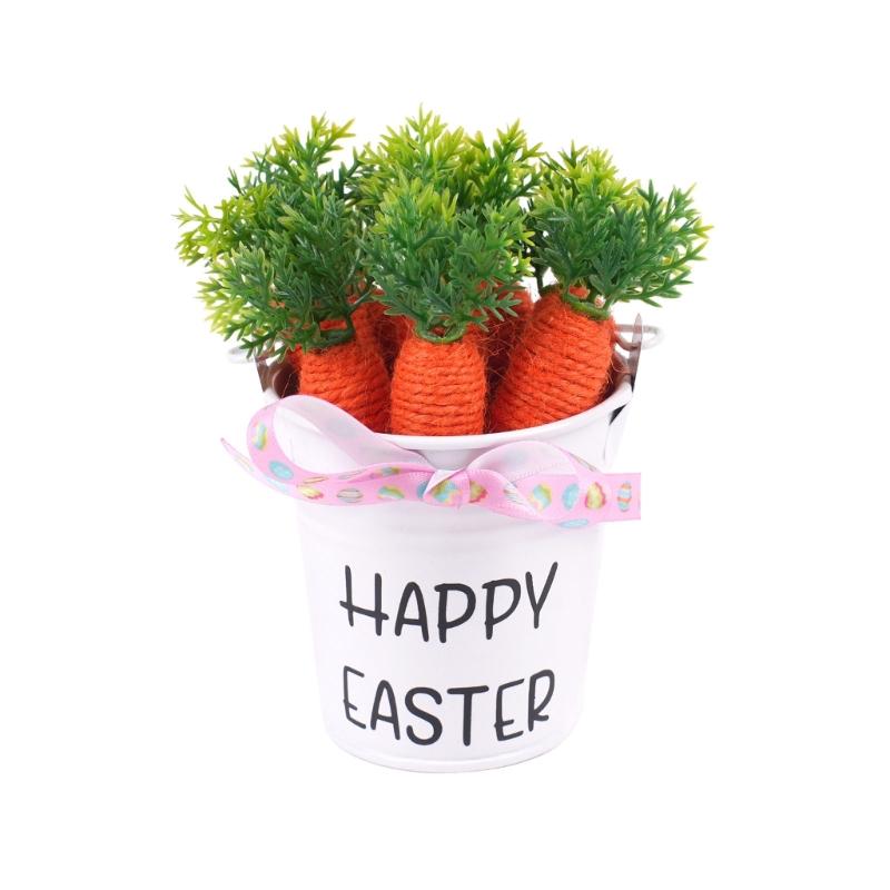 Pack of 1 DIY Flexible Easter Eggs and Carrot Decoration Set with Sponge Filling for Individualized Home Party Decors