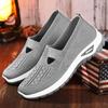 Shoes Women's shoes Versatile large size casual shoes Flying woven breathable single shoes Middle-aged and elderly mother shoes One pedal cloth shoes