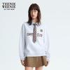 Teenie Weenie Women's College Style Sweatshirt with Detachable Tie