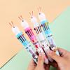 1Pc Kawaii Cute Rabbit Multicolor Pen 0.5mm Colorful Ink Pen Cartoon Creative Gel Cartoon Bunny Pen Ten-Color Brown Colorful 10-Color Back To School S