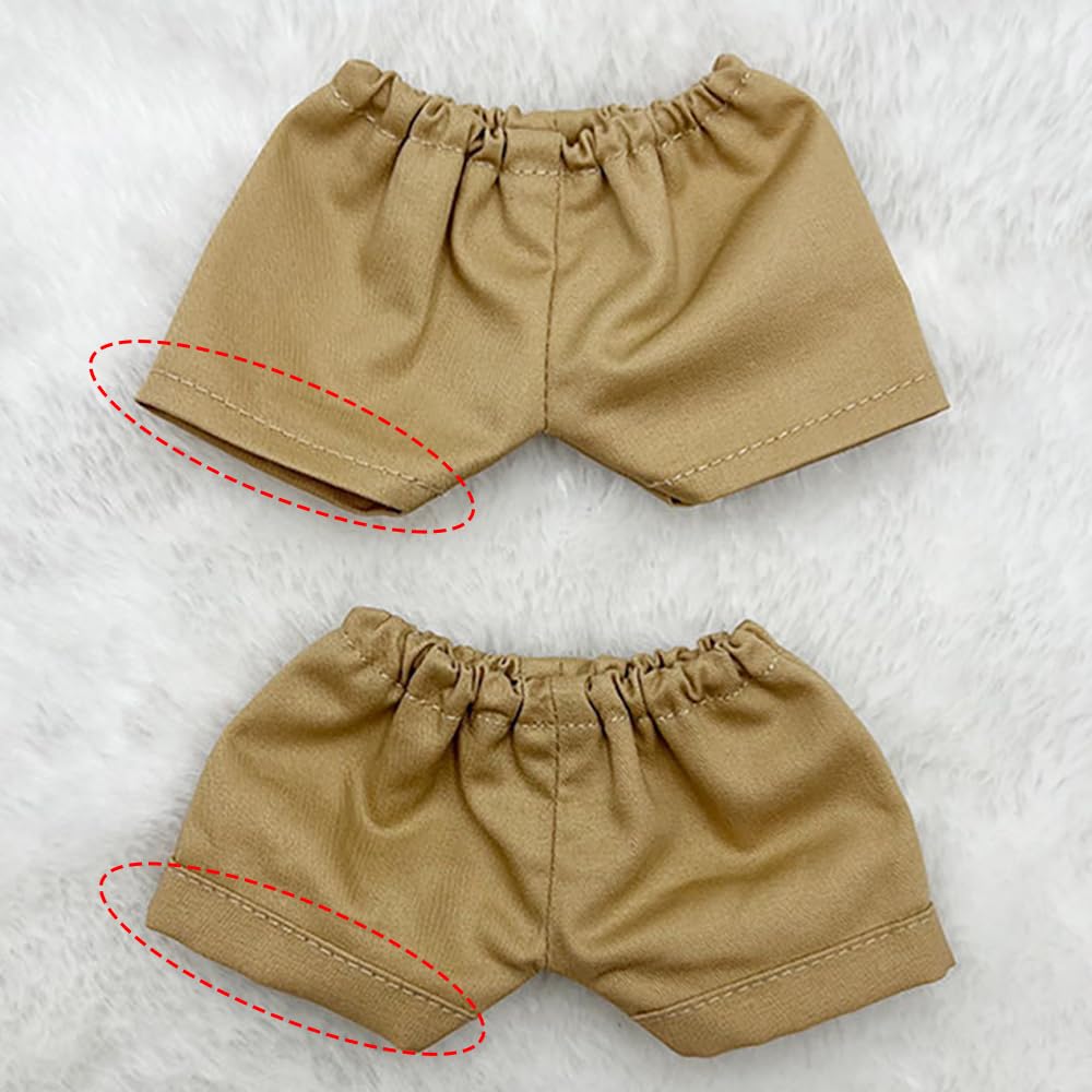 Niannyyhouse 20cm Plush Clothes, Solid Color Pants, Casual Pants, Dress-Up, Cotton Doll, Accessories (A7, 20cm)