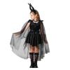 Halloween Witch Costume Kids Girls Vampire Demon Dress Stage Performance Party