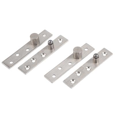 2pcs 360 Degree Rotary Pivot Hinge Stainless Steel Rotating Door Hinge 95mm LongEccentric Pivot