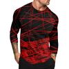 Halloween Print Raglan Sleeve Men's Long Sleeve Top