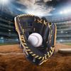 Genuine Leather Baseball Glove For Youth Kids Batting Mitt Both Hands Softball Glove