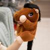 28cm Kawaii Hand Plush Horse Toy Puppet Stuffed Pillow Soft Animal Creative Gift for Kids Birthday Party Game