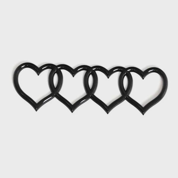 

1 шт. Серце Емблема Наклейка на задню кришку багажника Автомобільна наклейка Заміна для A3 A4 A5 A6 A7 B6 B7 B8 B9 C6 C7 S3 Q3 Q5 Автостайлінг Black