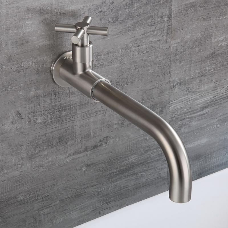 Wall Mounted Single Cold Kitchen Faucet