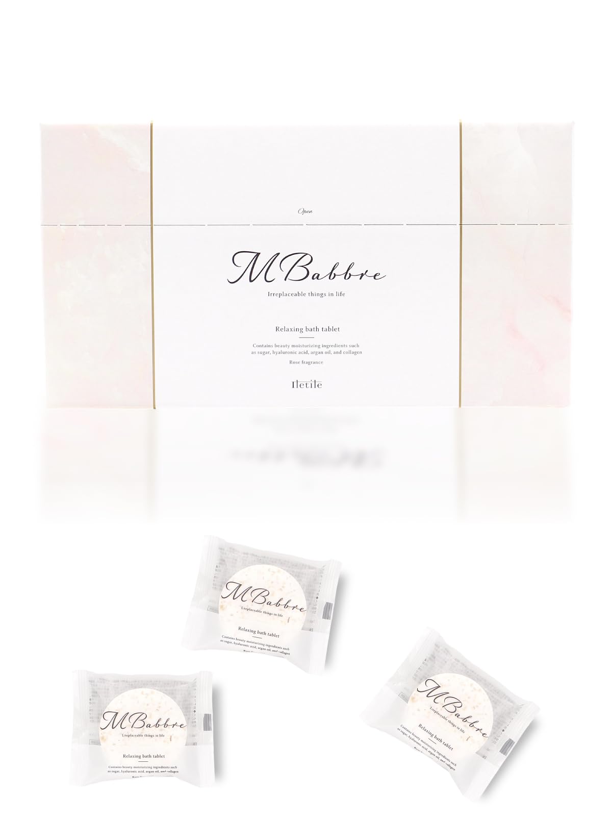 

Илетиль (Илетиль) [Более 20% Бьюти-Ингредиентов] Добавка для ванны с бикарбонатом, Увлажняющая газированная, Мбаббре (30 таблеток)