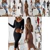 Elegant Womens Long Sleeve Bodycon Dress Perfect For Evening Parties And Casual Wear