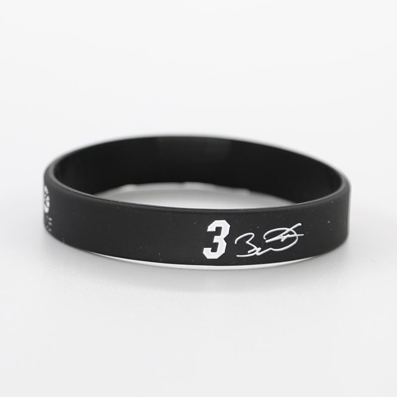 Thickened Luminous NBA Basketball Silicone Wristband: Harden, LeBron, Curry, Irving Edition