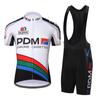 2026 Team PDM Cycling Jersey 9D Bike Bib Shorts Set Ropa Ciclismo MenS MTB Quick Dry Summer France Bicycle Clothing