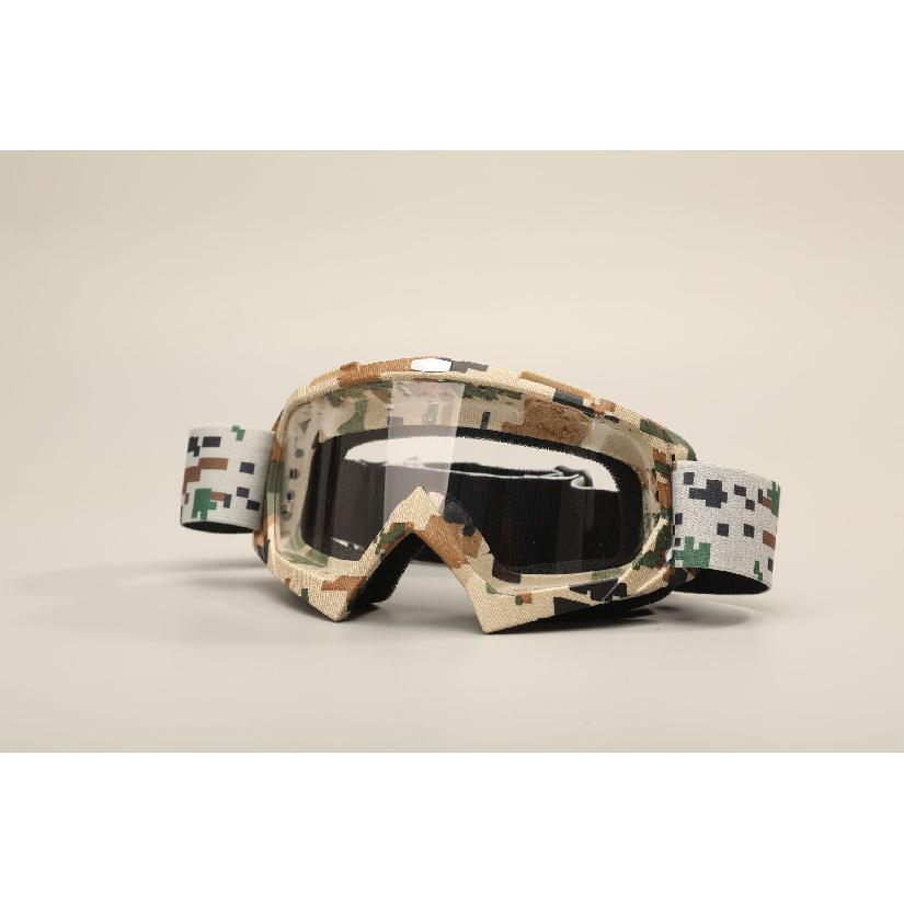 Motorcycle goggles with water transfer print, off-road outdoor riding sports glasses, ski goggles, windproof glasses