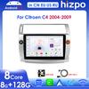 Android 14 Intelligent Car Radio for Citroen C4 C-Triomphe C-Quatre 2004-2009 Multimedia Video Player Navigation GPS Carplay 4G QLED Screen