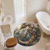 Seahorse,Round Area Rug,Carpet Rug for Living Room Bedroom Sofa Playroom Decor,Non-slip Floor Mat