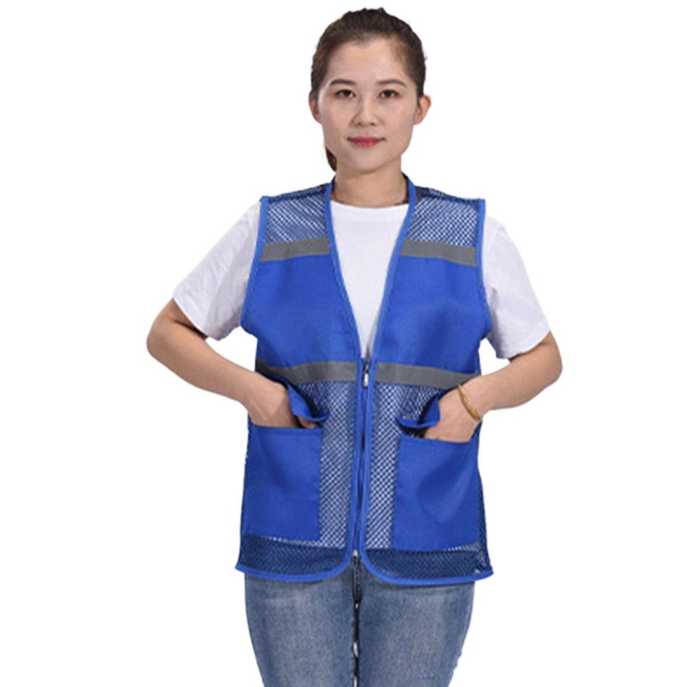 Ärmlös V-ringad Väst Genomskinlig Nätväst Herr Dam Säkerhetsväst Utomhusaktiviteter