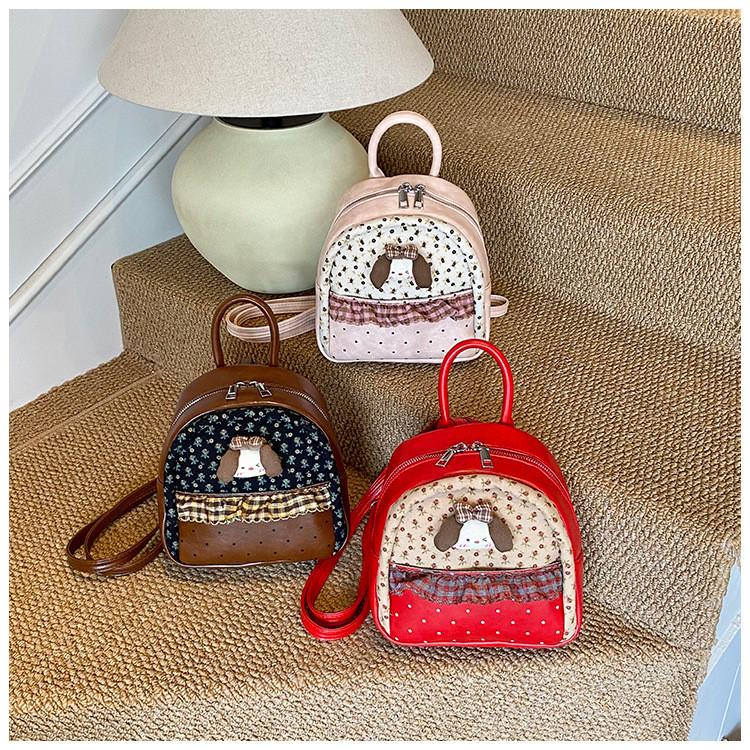 Pu Material Cute Cartoon Mini Backpack For Daily Casual Travel Girls